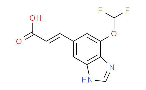 CAS No. 1807393-15-2, (E)-3-(4-Difluoromethoxy-1H-benzo[d]imidazol-6-yl)acrylic acid