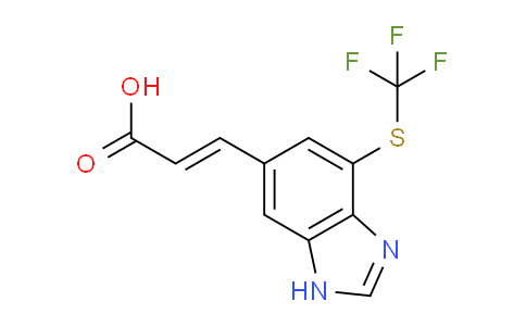 CAS No. 1807399-17-2, (E)-3-(4-Trifluoromethylthio-1H-benzo[d]imidazol-6-yl)acrylic acid
