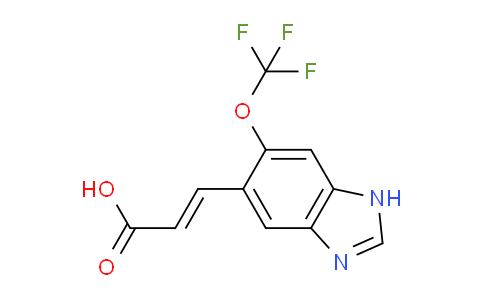 CAS No. 1807383-62-5, (E)-3-(6-Trifluoromethoxy-1H-benzo[d]imidazol-5-yl)acrylic acid
