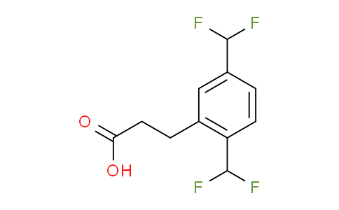 CAS No. 1806573-14-7, (2,5-Bis(difluoromethyl)phenyl)propanoic acid