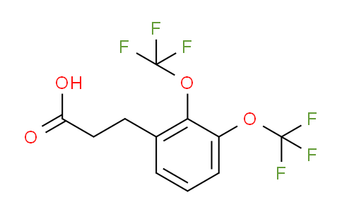 CAS No. 1807080-71-2, (2,3-Bis(trifluoromethoxy)phenyl)propanoic acid