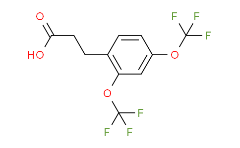 CAS No. 1806407-83-9, (2,4-Bis(trifluoromethoxy)phenyl)propanoic acid