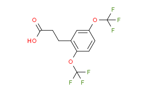 CAS No. 1804221-86-0, (2,5-Bis(trifluoromethoxy)phenyl)propanoic acid
