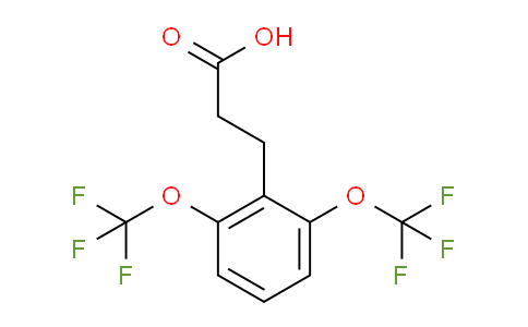 CAS No. 1806358-11-1, (2,6-Bis(trifluoromethoxy)phenyl)propanoic acid