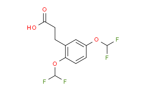 CAS No. 1804211-25-3, (2,5-Bis(difluoromethoxy)phenyl)propanoic acid