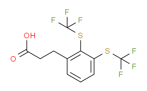 CAS No. 1806541-31-0, (2,3-Bis(trifluoromethylthio)phenyl)propanoic acid