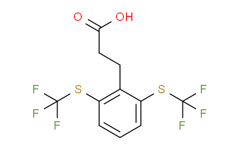 CAS No. 1807081-89-5, (2,6-Bis(trifluoromethylthio)phenyl)propanoic acid