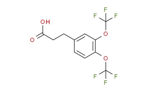 CAS No. 1806529-19-0, (3,4-Bis(trifluoromethoxy)phenyl)propanoic acid