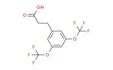 CAS No. 1803744-79-7, (3,5-Bis(trifluoromethoxy)phenyl)propanoic acid