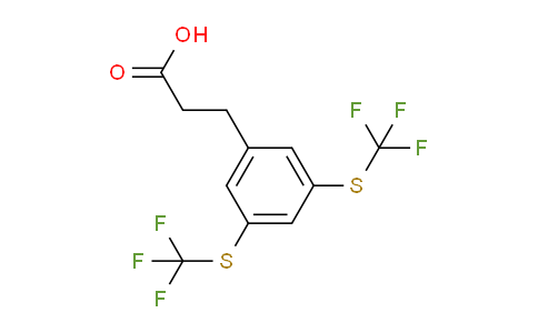 CAS No. 1806566-27-7, (3,5-Bis(trifluoromethylthio)phenyl)propanoic acid