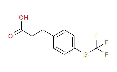 CAS No. 910654-46-5, (4-(Trifluoromethylthio)phenyl)propanoic acid