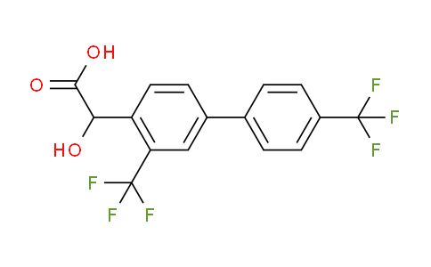 CAS No. 1261773-85-6, (3,4'-Bis(trifluoromethyl)biphenyl-4-yl)-hydroxy-acetic acid