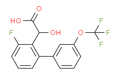 CAS No. 1261778-64-6, (3-Fluoro-3'-(trifluoromethoxy)biphenyl-2-yl)-hydroxyacetic acid
