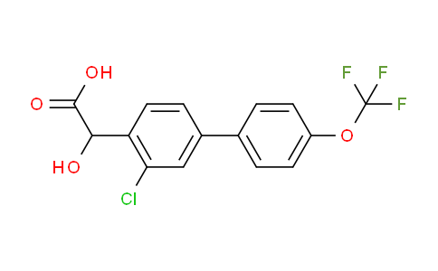 CAS No. 1261586-13-3, (3-Chloro-4'-(trifluoromethoxy)biphenyl-4-yl)-hydroxyacetic acid