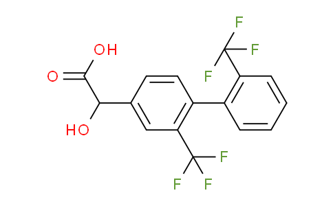 CAS No. 1261887-31-3, (2,2'-Bis(trifluoromethyl)biphenyl-4-yl)-hydroxy-acetic acid