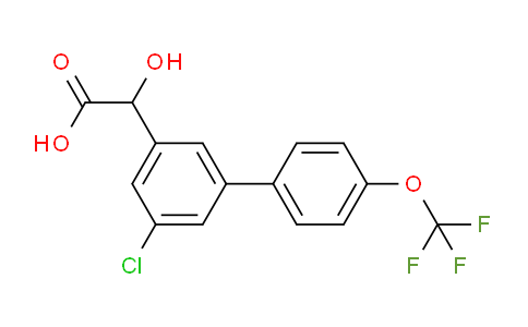 CAS No. 1261555-08-1, (5-Chloro-4'-(trifluoromethoxy)biphenyl-3-yl)-hydroxyacetic acid