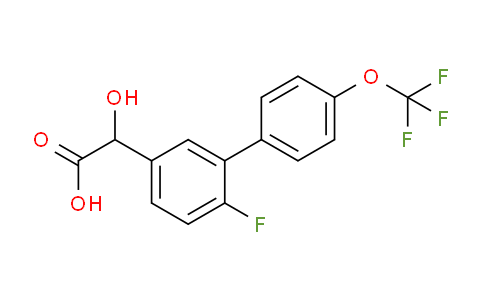 CAS No. 1261655-31-5, (6-Fluoro-4'-(trifluoromethoxy)biphenyl-3-yl)-hydroxyacetic acid