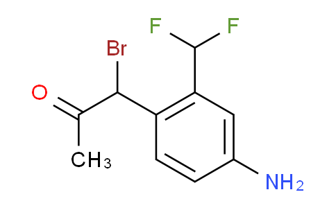 CAS No. 1803861-56-4, 1-(4-Amino-2-(difluoromethyl)phenyl)-1-bromopropan-2-one