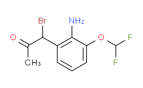 CAS No. 1804205-66-0, 1-(2-Amino-3-(difluoromethoxy)phenyl)-1-bromopropan-2-one