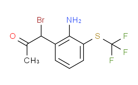 CAS No. 1803861-52-0, 1-(2-Amino-3-(trifluoromethylthio)phenyl)-1-bromopropan-2-one