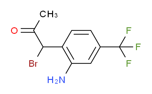 CAS No. 1804507-89-8, 1-(2-Amino-4-(trifluoromethyl)phenyl)-1-bromopropan-2-one