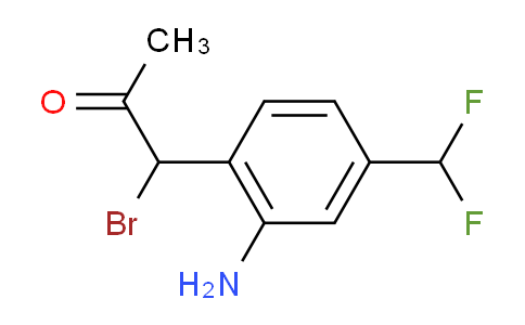 CAS No. 1803861-51-9, 1-(2-Amino-4-(difluoromethyl)phenyl)-1-bromopropan-2-one