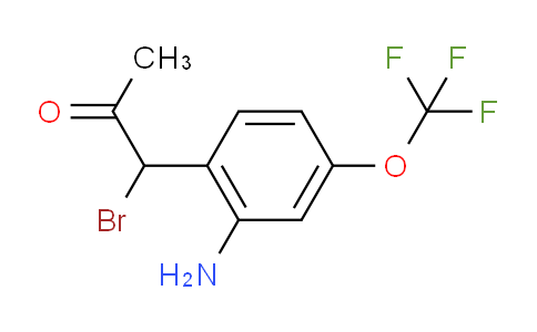 CAS No. 1804216-74-7, 1-(2-Amino-4-(trifluoromethoxy)phenyl)-1-bromopropan-2-one
