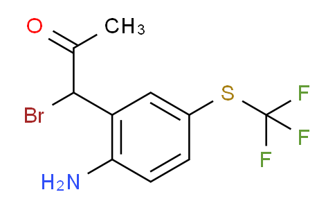 CAS No. 1806376-37-3, 1-(2-Amino-5-(trifluoromethylthio)phenyl)-1-bromopropan-2-one