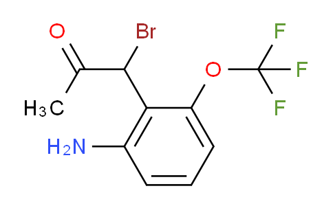 CAS No. 1806405-99-1, 1-(2-Amino-6-(trifluoromethoxy)phenyl)-1-bromopropan-2-one