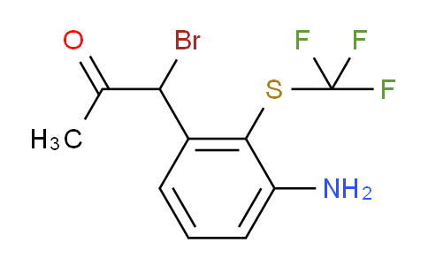 CAS No. 1806551-94-9, 1-(3-Amino-2-(trifluoromethylthio)phenyl)-1-bromopropan-2-one