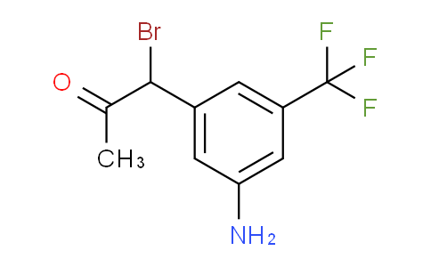 CAS No. 1803805-28-8, 1-(3-Amino-5-(trifluoromethyl)phenyl)-1-bromopropan-2-one
