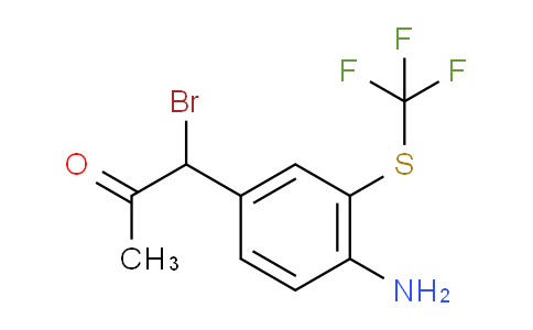 CAS No. 1807059-68-2, 1-(4-Amino-3-(trifluoromethylthio)phenyl)-1-bromopropan-2-one