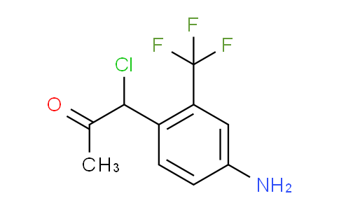 CAS No. 1803861-00-8, 1-(4-Amino-2-(trifluoromethyl)phenyl)-1-chloropropan-2-one