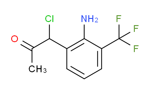 CAS No. 1804043-44-4, 1-(2-Amino-3-(trifluoromethyl)phenyl)-1-chloropropan-2-one