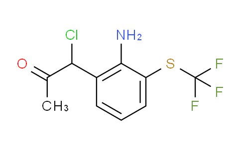 CAS No. 1806522-27-9, 1-(2-Amino-3-(trifluoromethylthio)phenyl)-1-chloropropan-2-one