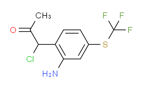 CAS No. 1804210-41-0, 1-(2-Amino-4-(trifluoromethylthio)phenyl)-1-chloropropan-2-one