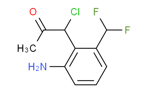 CAS No. 1803860-79-8, 1-(2-Amino-6-(difluoromethyl)phenyl)-1-chloropropan-2-one