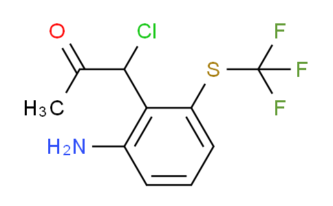 CAS No. 1806404-65-8, 1-(2-Amino-6-(trifluoromethylthio)phenyl)-1-chloropropan-2-one