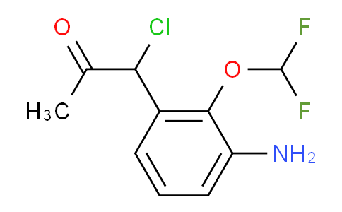 CAS No. 1803842-95-6, 1-(3-Amino-2-(difluoromethoxy)phenyl)-1-chloropropan-2-one