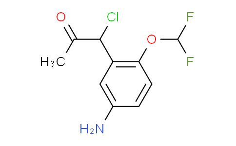 CAS No. 1804205-80-8, 1-(5-Amino-2-(difluoromethoxy)phenyl)-1-chloropropan-2-one