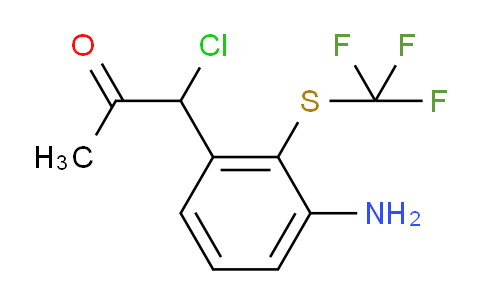 CAS No. 1803861-67-7, 1-(3-Amino-2-(trifluoromethylthio)phenyl)-1-chloropropan-2-one