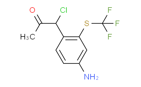 CAS No. 1803805-66-4, 1-(4-Amino-2-(trifluoromethylthio)phenyl)-1-chloropropan-2-one