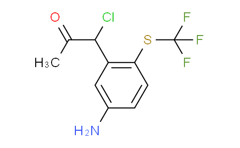 CAS No. 1803880-74-1, 1-(5-Amino-2-(trifluoromethylthio)phenyl)-1-chloropropan-2-one