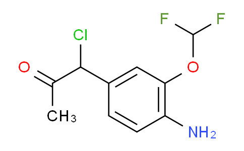 CAS No. 1804221-67-7, 1-(4-Amino-3-(difluoromethoxy)phenyl)-1-chloropropan-2-one