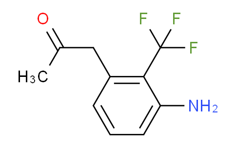 CAS No. 1804507-79-6, 1-(3-Amino-2-(trifluoromethyl)phenyl)propan-2-one