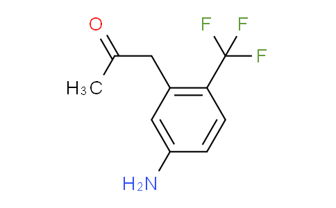CAS No. 1804217-29-5, 1-(5-Amino-2-(trifluoromethyl)phenyl)propan-2-one