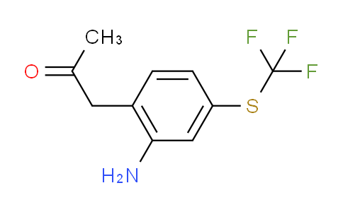 CAS No. 1806296-87-6, 1-(2-Amino-4-(trifluoromethylthio)phenyl)propan-2-one