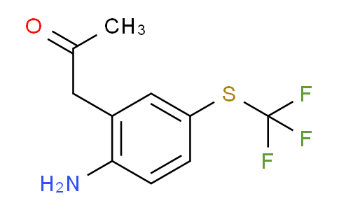CAS No. 1806551-85-8, 1-(2-Amino-5-(trifluoromethylthio)phenyl)propan-2-one