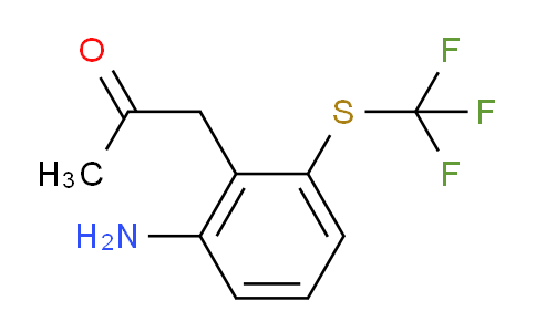 CAS No. 1803880-29-6, 1-(2-Amino-6-(trifluoromethylthio)phenyl)propan-2-one