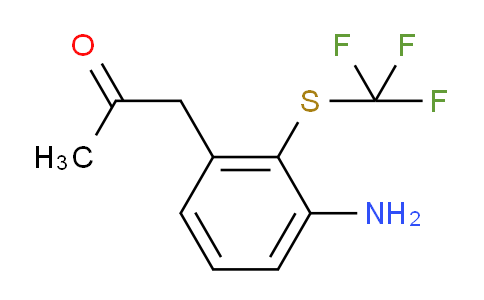 CAS No. 1804508-80-2, 1-(3-Amino-2-(trifluoromethylthio)phenyl)propan-2-one